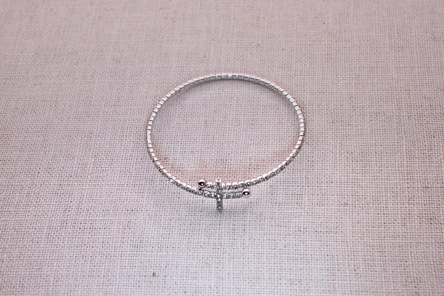 Twinkle Cross Cuff Bracelet