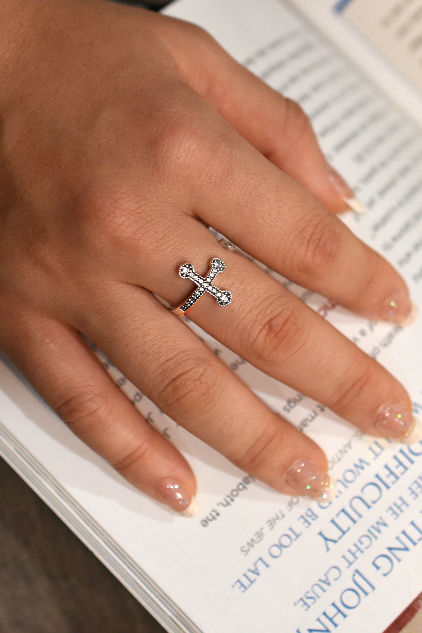 Sterling Silver: Pommy Cross Ring